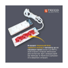 Сетевой удлинитель TECCO 3м 2 поста white (8681277841118)