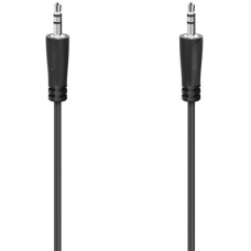 Кабель мультимедийный 3.5mm M to 3.5mm M 3.0m Black Hama (00205115)