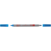 Фломастери Faber-Castell двосторонні Double-ended Fibre tip, 20 кольорів (28023)