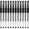 Ручка гелева Baoke 0.5 мм, з грипом, чорна, 12 шт (PC880D/F-black)