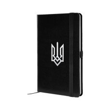 Книга записна Axent Partner Герб 125x195 мм, 96 аркушів, клітинка, чорна (8201-01-5-A)