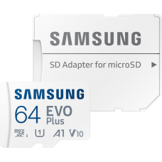 Карта памяти Samsung 64GB microSD class 10 UHS-I U3 V30 A2 EVO Plus (MB-MC64SA/EU)