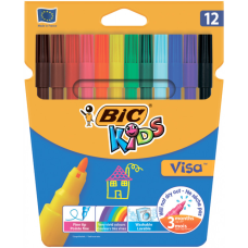 Фломастеры Bic Kids Visa 880 12 цветов (bc888695)