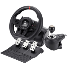 Руль GamePro RW038PM з педалями та коробкою передач PC/XBOX360/XBOXONE/SWITCH/PS3/PS4 (RW038PM)