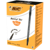 Ручка масляна Bic Round Stic, чорна (bc920568)