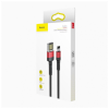Дата кабель USB 2.0 AM to Lightning 1.0m Cafule Special Edition 2.4A Black-Red Baseus (CALKLF-G91)