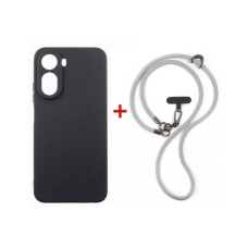 Чохол до мобільного телефона Dengos Case + Cross-body Strap Xiaomi Redmi A7 Pro Black+Grey (DG-KM-CCRB-51)