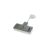 Мережевий фільтр живлення HOCO AC11A, 2 роз, 3 USB, USB-C, 17W, 1,5м Black (AC11AB)