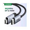 Кабель мультимедійний DisplayPort M to HDMI M 2.0m V2.0 4K60Hz DP119 black Ugreen (15774)