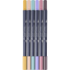 Художній маркер Faber-Castell набір двосторонніх Goldfaber Gofa Sketch Markers Fashion, 6 кольорів (32546)