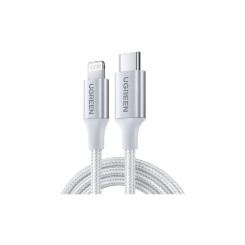 Дата кабель USB-C to Lightning 1.0m 3A 60W US304 white UGREEN (70523)