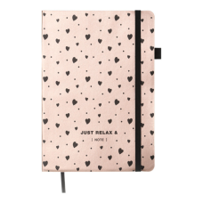Книга записна Buromax Relax А5 96 аркушів, без лініювання рожеве золото (BM.295001-10)