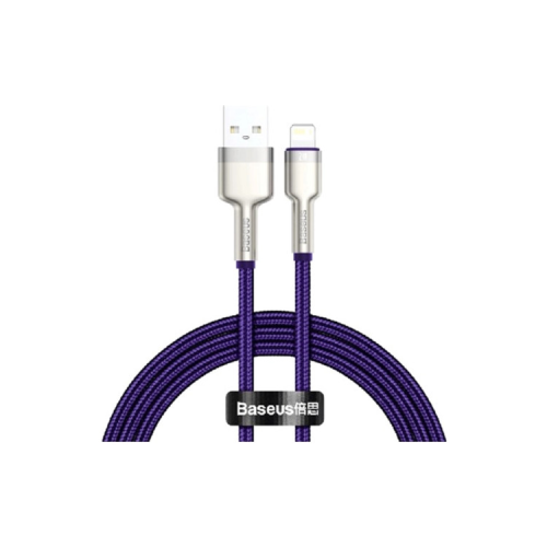 Дата кабель USB 2.0 AM to Lightning 2.0m 2.4A metal purple Baseus (CALJK-B05)