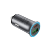 Зарядное устройство Acefast 1xUSB-C + 1xUSB 95W car adapter B16 black (6974316284970)