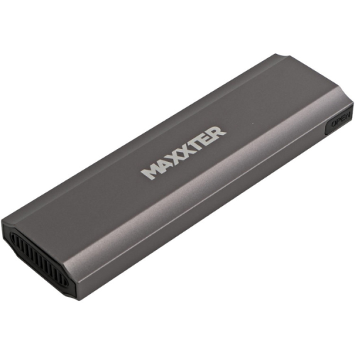Кишеня зовнішня Maxxter USB-C USB 3.1 Gen2 M.2 NVMe 10Gbps gray (EHDE-2280S-02)