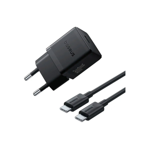 Зарядное устройство Baseus Palm Fast Charger 1C 30W + Cable 1.0m Type-C 60W black (P10111605113-01)