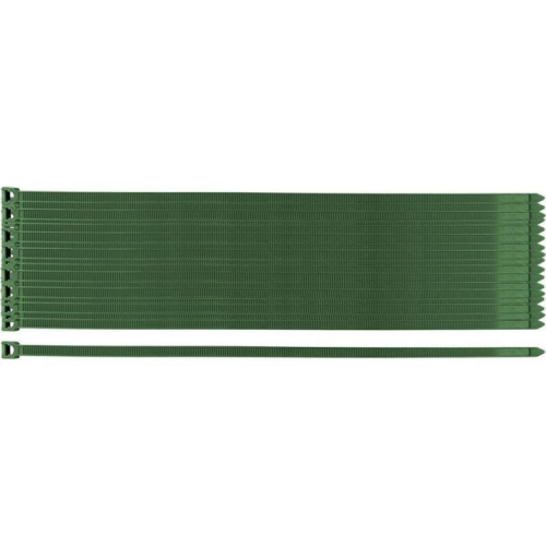 Стяжка Neo Tools 50шт, пластик, 7.6х380мм, зелена (15-971)