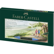 Художній маркер Faber-Castell набір акварельні двосторонні Albrecht Dürer, набір 16 кольорів + пензлик (30469)